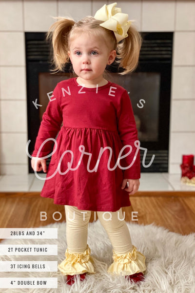 Cranberry 3/4 sleeve pocket tunic