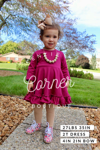 3/4 sleeve plum tunic =
