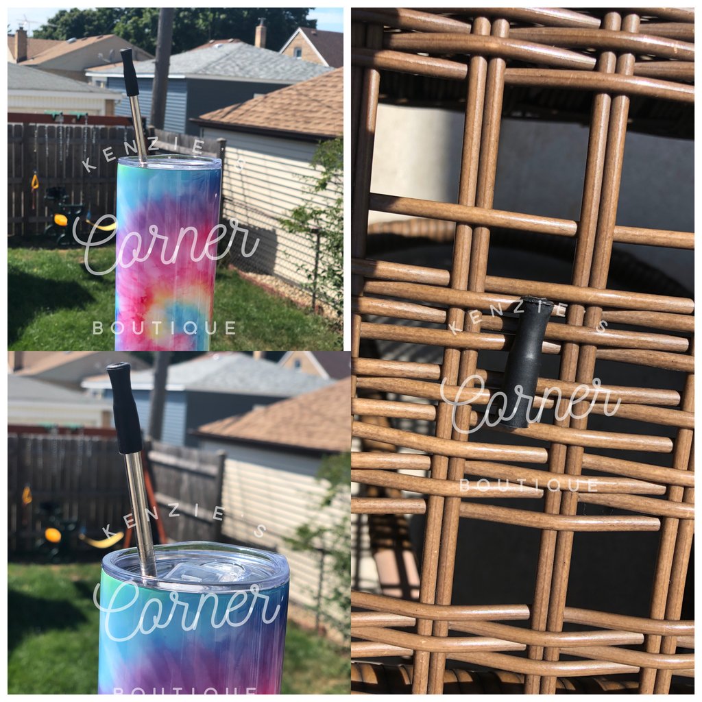 Blank silicon straw cover for the metal straws – Kenzie's Corner