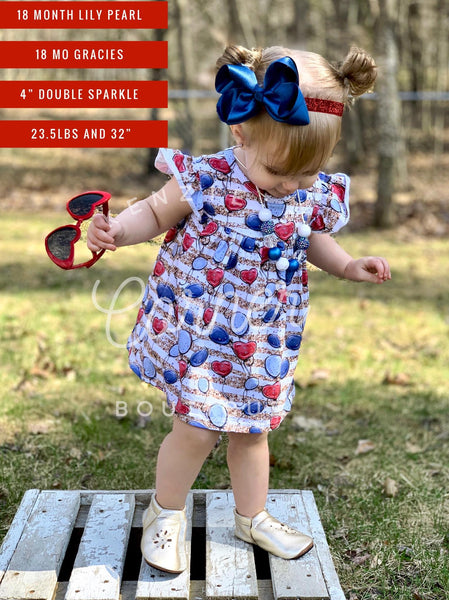 Balloon Patriotic Lily pearl (A7)