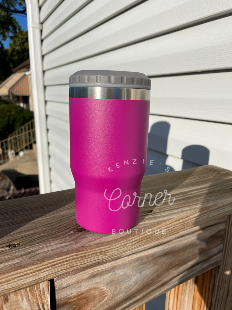 Blank powder coated 4-in-1 can cooler tumbler – Kenzie's Corner Boutique