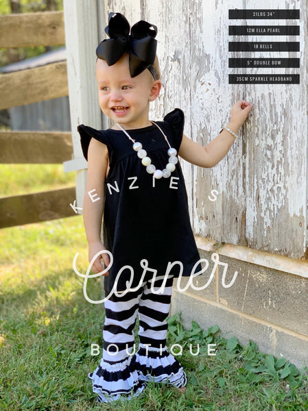 Black Ella pearl dress