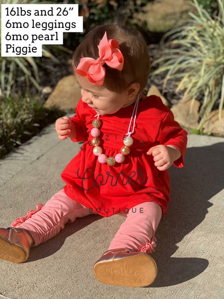 Red LONG sleeve pocket tunic