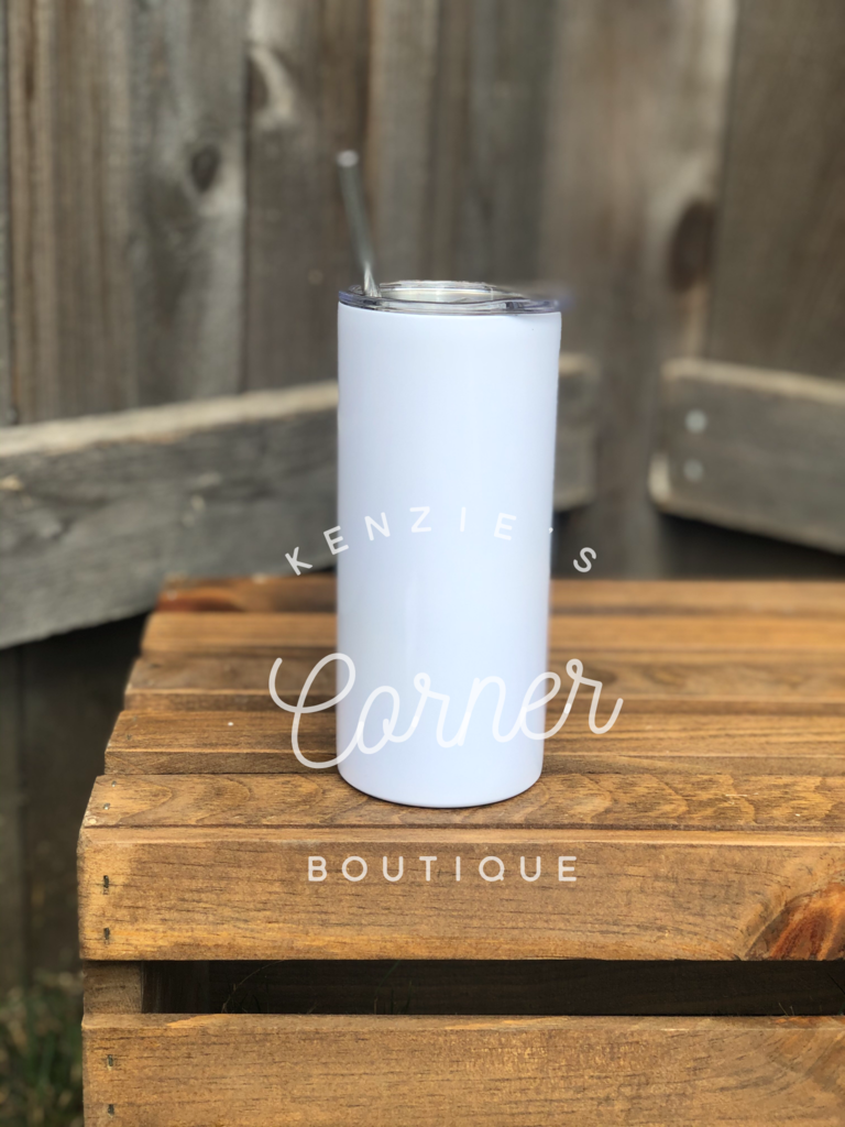 Blank 30 ounce straight skinny tumblers for sublimation – Kenzie's Corner  Boutique